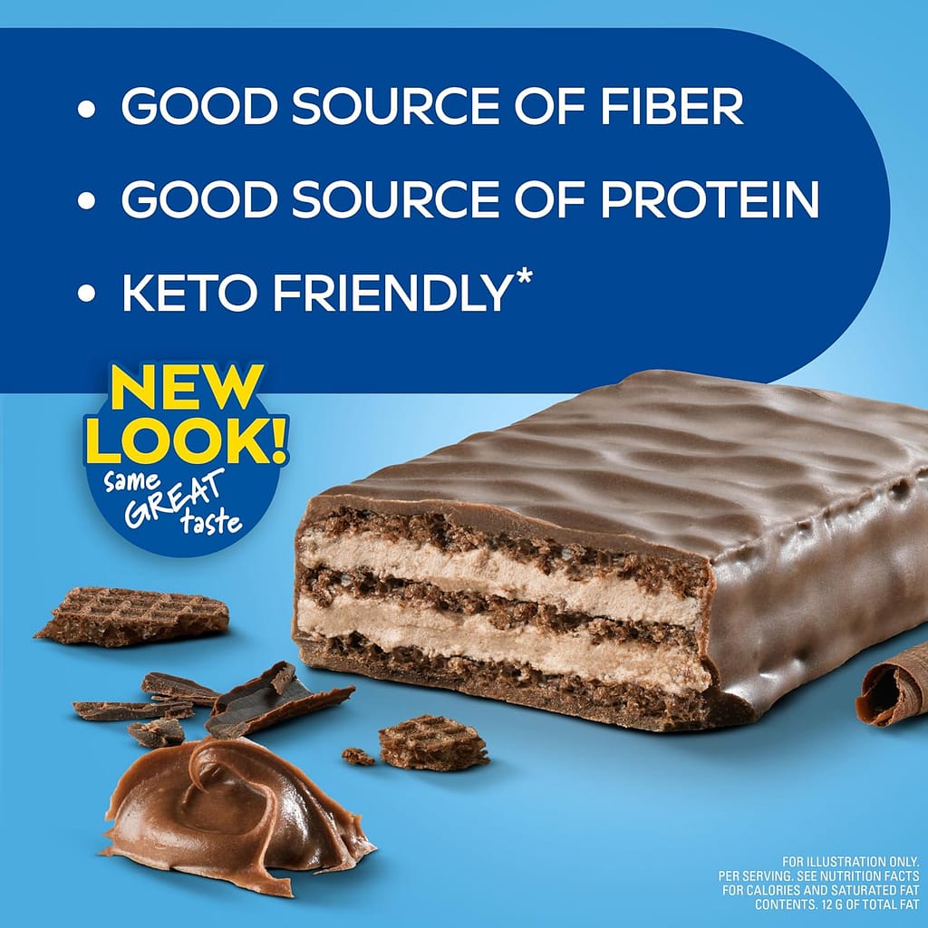 Atkins Chocolate Crème Protein Wafer Crisps, Protein Dessert, 4g Net Carb, 1g Sugar, High in Fiber, Keto Friendly, 5 Count Atkins Chocolate Crème Protein Wafer Crisps, Protein Dessert, 4g Net Carb, 1g Sugar, High in Fiber, Keto Friendly, 5 Count