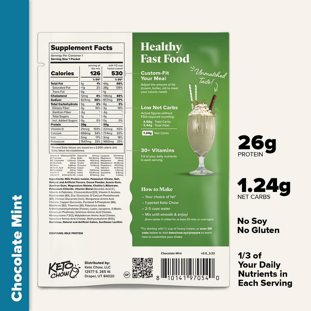 Keto Chow Essentials Kit - Keto Meal Replacement Shake Powder - Nutritionally Complete - Low Carb Shakes - Delicious Easy Meal Substitute - Protein Rich Keto Food You Choose The Fat - Single Meal Keto Chow Essentials Kit - Keto Meal Replacement Shake Powder - Nutritionally Complete - Low Carb Shakes - Delicious Easy Meal Substitute - Protein Rich Keto Food You Choose The Fat - Single Meal