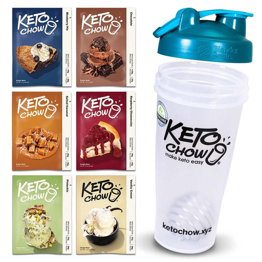 Keto Chow Essentials Kit - Keto Meal Replacement Shake Powder - Nutritionally Complete - Low Carb Shakes - Delicious Easy Meal Substitute - Protein Rich Keto Food You Choose The Fat - Single Meal Keto Chow Essentials Kit - Keto Meal Replacement Shake Powder - Nutritionally Complete - Low Carb Shakes - Delicious Easy Meal Substitute - Protein Rich Keto Food You Choose The Fat - Single Meal