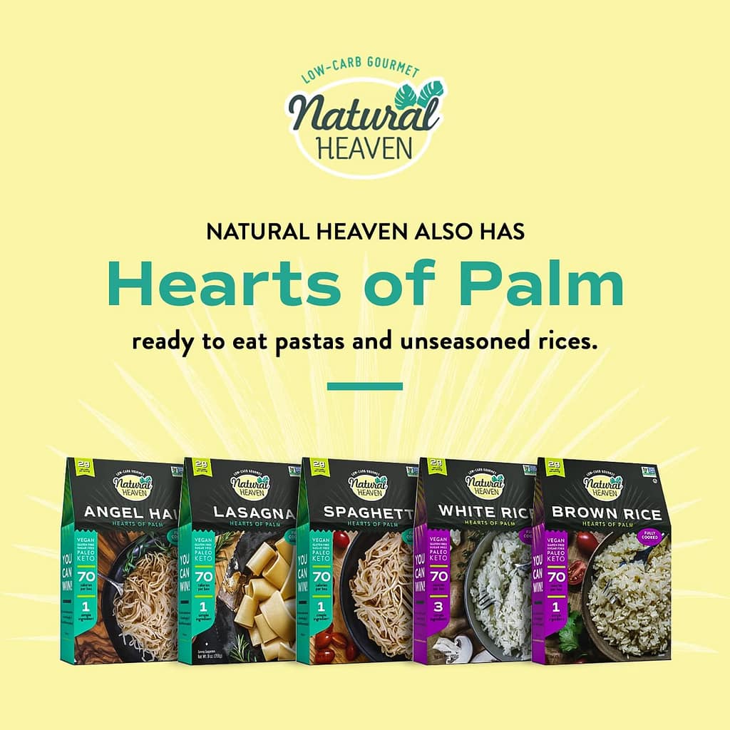 Natural Heaven Hearts of Palm Keto Food Bowl Variety 6-Pack – Asian, Southwest Mediterranean Prepared Meals, Ready in 60 Seconds, 9 Oz Ea Natural Heaven Hearts of Palm Keto Food Bowl Variety 6-Pack – Asian, Southwest Mediterranean Prepared Meals, Ready in 60 Seconds, 9 Oz Ea