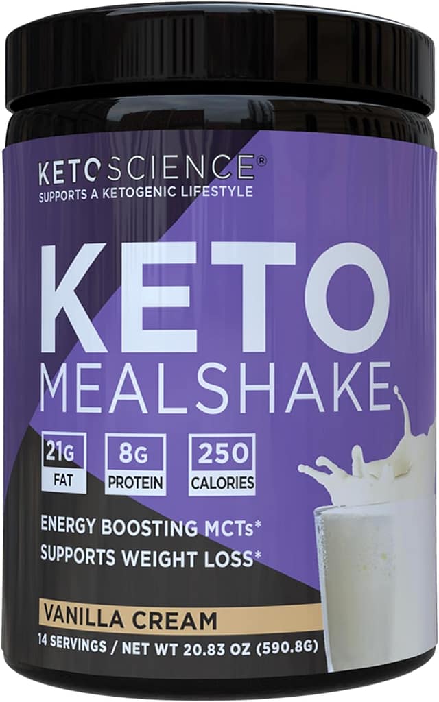 Keto Science Ketogenic Meal Shake Vanilla Dietary Supplement, Rich in MCTs and Protein, Packed with Collagen, Vitamins and Minerals, Keto and Paleo Friendly, Weight Loss, (14 servings), 20.49 Oz Keto Science Ketogenic Meal Shake Vanilla Dietary Supplement, Rich in MCTs and Protein, Packed with Collagen, Vitamins and Minerals, Keto and Paleo Friendly, Weight Loss, (14 servings), 20.49 Oz