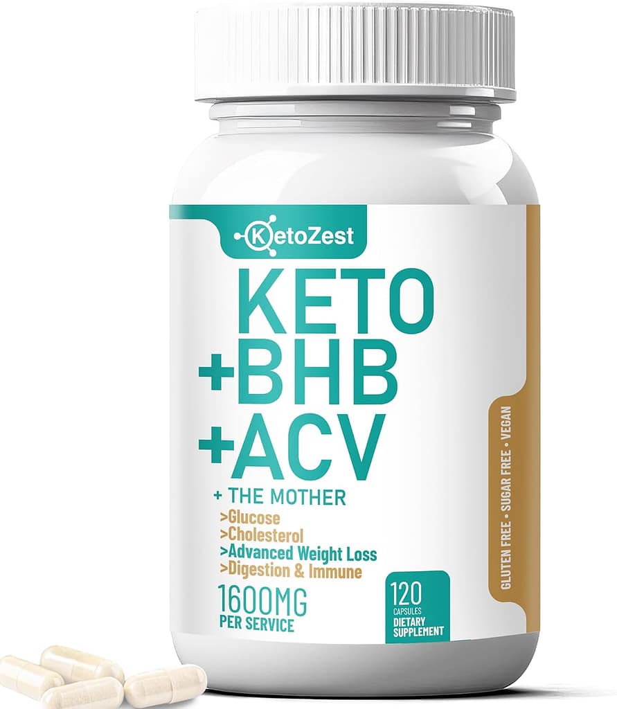 Keto ACV BHB Capsules 1600mg for Advanced Weight Loss Belly Fat Burn - Organic Apple Cider Vinegar with The Mother Ketones Vegan Supplement - with Vitamin D3 Zinc Chromium for Men Women Keto ACV BHB Capsules 1600mg for Advanced Weight Loss Belly Fat Burn - Organic Apple Cider Vinegar with The Mother Ketones Vegan Supplement - with Vitamin D3 Zinc Chromium for Men Women